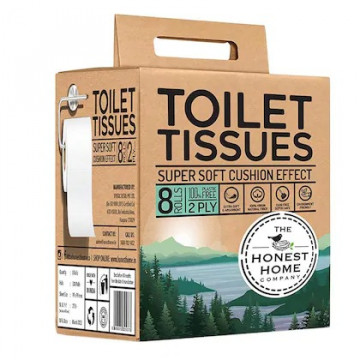 The Honest Home Company Toilet Tissues 2Ply 8 Rolls 